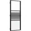 Stiklinės durys 83 x 3,5 x 201,5 cm Aliuminis Juoda