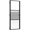 Stiklinės durys 83 x 3,5 x 201,5 cm Aliuminis Juoda