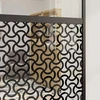 Stiklinės durys 90 x 2 x 205 cm Aliuminis Juoda