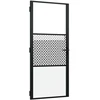 Stiklinės durys 93 x 3,5 x 201,5 cm Aliuminis Juoda