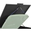 Stoginė dviem konteineriams, juoda, 138x79x117cm, plienas