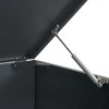 Stoginė trim konteineriams, antracito, 207x79x117cm, plienas
