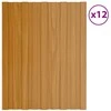 Stogo plokštė 12 pcs Natūrali 60 x 45 cm Galvanizuotas plienas