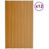 Stogo plokštė 12 pcs Natūrali 80 x 45 cm Galvanizuotas plienas