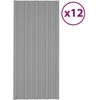 Stogo plokštė 12 pcs Pilka 100 x 45 cm Galvanizuotas plienas