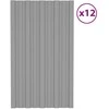 Stogo plokštė 12 pcs Pilka 80 x 45 cm Galvanizuotas plienas