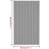 Stogo plokštė 12 pcs Pilka 80 x 45 cm Galvanizuotas plienas
