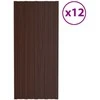 Stogo plokštė 12 pcs Ruda 100 x 45 cm Galvanizuotas plienas