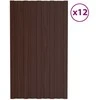 Stogo plokštė 12 pcs Ruda 80 x 45 cm Galvanizuotas plienas