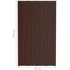 Stogo plokštė 12 pcs Ruda 80 x 45 cm Galvanizuotas plienas