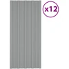 Stogo plokštė 12 vnt. Pilka 100 x 45 cm Galvanizuotas plienas