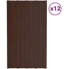 Stogo plokštė 12 vnt. Ruda 80 x 45 cm Galvanizuotas plienas