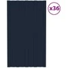 Stogo plokštė 36 pcs Antracito 80 x 45 cm Galvanizuotas plienas