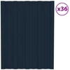 Stogo plokštė 36 pcs Antracito 60 x 45 cm Galvanizuotas plienas