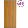 Stogo plokštė 36 pcs Natūrali 100 x 45 cm Galvanizuotas plienas