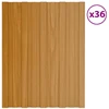 Stogo plokštė 36 pcs Natūrali 60 x 45 cm Galvanizuotas plienas