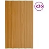 Stogo plokštė 36 pcs Natūrali 80 x 45 cm Galvanizuotas plienas