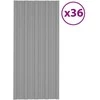 Stogo plokštė 36 pcs Pilka 100 x 45 cm Galvanizuotas plienas