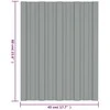 Stogo plokštė 36 pcs Pilka 60 x 45 cm Galvanizuotas plienas