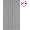 Stogo plokštė 36 pcs Pilka 80 x 45 cm Galvanizuotas plienas