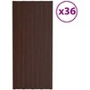 Stogo plokštė 36 pcs Ruda 100 x 45 cm Galvanizuotas plienas