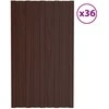 Stogo plokštė 36 pcs Ruda 80 x 45 cm Galvanizuotas plienas