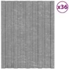 Stogo plokštė 36 pcs Sidabrinė 60 x 45 cm Galvanizuotas plienas