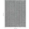 Stogo plokštė 36 pcs Sidabrinė 60 x 45 cm Galvanizuotas plienas