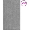 Stogo plokštė 36 pcs Sidabrinė 80 x 45 cm Galvanizuotas plienas
