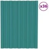 Stogo plokštė 36 pcs Žalia 60 x 45 cm Galvanizuotas plienas