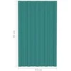 Stogo plokštė 36 pcs Žalia 80 x 45 cm Galvanizuotas plienas