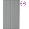 Stogo plokštė 36 vnt. Pilka 80 x 45 cm Galvanizuotas plienas