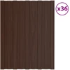 Stogo plokštė 36 vnt. Ruda 60 x 45 cm Galvanizuotas plienas