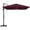 Skėtis nuo saulės Bordo raudona 351 x 250 x 253 cm