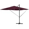 Skėtis nuo saulės Bordo raudona 351 x 250 x 253 cm