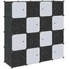 Storage Cube Organizer su 16 kubelių ir pakabinamų strypų PP