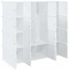 Storage Cube Organizer su 16 kubelių ir pakabinamų strypų PP