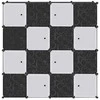Storage Cube Organizer su 16 kubelių ir pakabinamų strypų PP