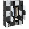Storage Cube Organizer su 20 kubelių ir pakabinamų strypų PP
