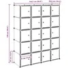 Storage Cube Organizer su 20 kubelių ir pakabinamų strypų PP