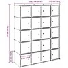 Storage Cube Organizer su 20 kubelių ir pakabinamų strypų PP