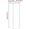 Stovai augalams, 2vnt., sendintos medienos, 25x25x80cm, mediena