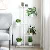 Stovas augalams, 5 lentynos, baltas, 43x22x98cm, metalas