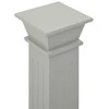 Stovas augalams-stačiakampė kolona, pilkas, 17x17x66cm, MDF