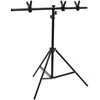 Stovas fonui, juodos spalvos, 91x60x(70–200)cm, T formos
