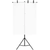 Stovas fonui, juodos spalvos, 91x60x(70–200)cm, T formos