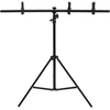 Stovas fonui, juodos spalvos, 91x60x(70–200)cm, T formos