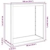 Stovas malkoms, 100x40x100cm, galvanizuotas plienas