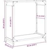 Stovas malkoms, 60x28x65 cm, šaltai valcuotas plienas