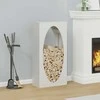 Stovas malkoms, balta, 50x23x100 cm, šaltai valcuotas plienas